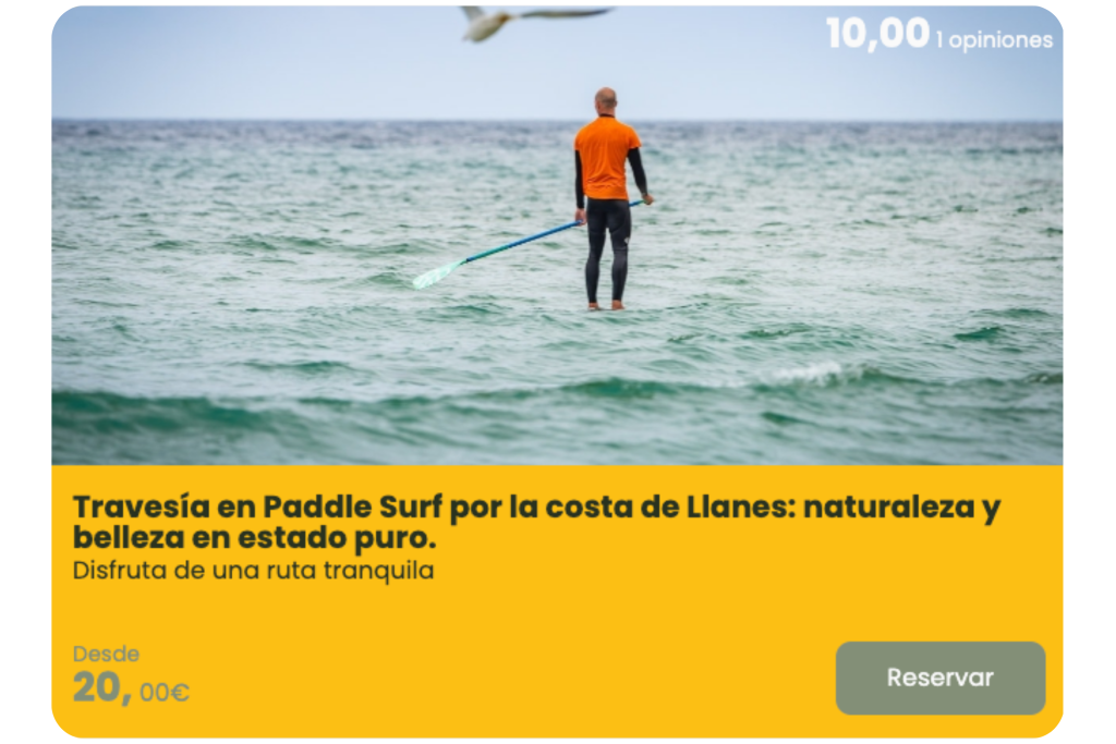 Paddle surf coste de Llanes